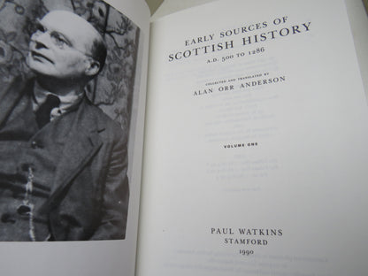 Early Sources of Scottish History A.D. 500 To 1286 Collected and Translated By Alan Orr Anderson 199 book image 5