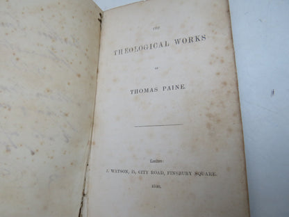 The Theological Works of Thomas Paine (Rare Antique Religion & Philosophy Book, 1840) book image 5