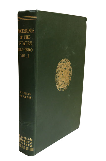 An Account Of The Proceedings Of The Estates In Scotland 1689-1690 Vol I 1954 book front cover