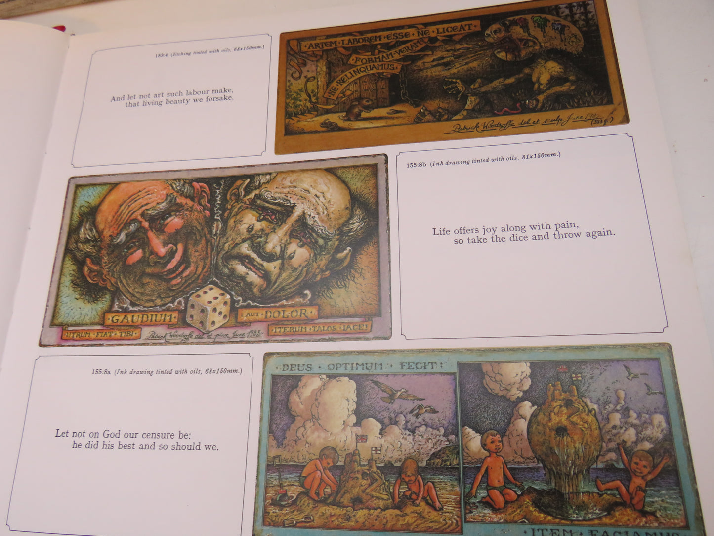Hallelujah Anyway, A collection of Illustrated Lyrics by Patrick Woodroffe (Art Book, 1984)