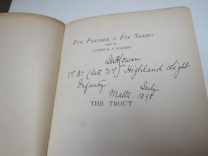 The Trout By The Marquess of Granby With Chapters On Breeding By Colonel F. H. Custance Cookery By A book image 3