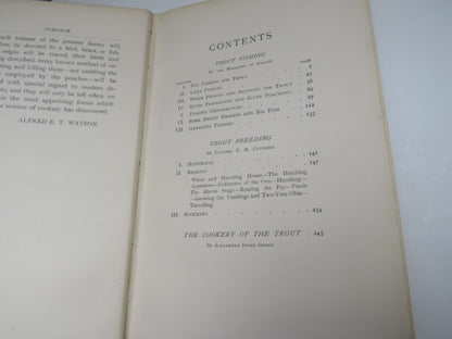 The Trout By The Marquess of Granby With Chapters On Breeding By Colonel F. H. Custance Cookery By A book image 5