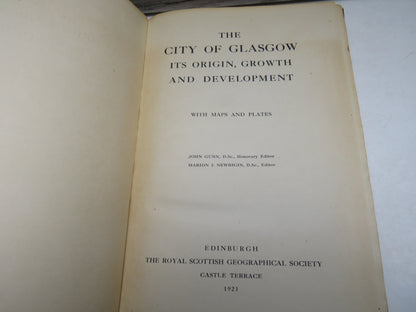 The City of Glasgow Its Origin, Growth and Development With Maps and Plates 1921 book image 4