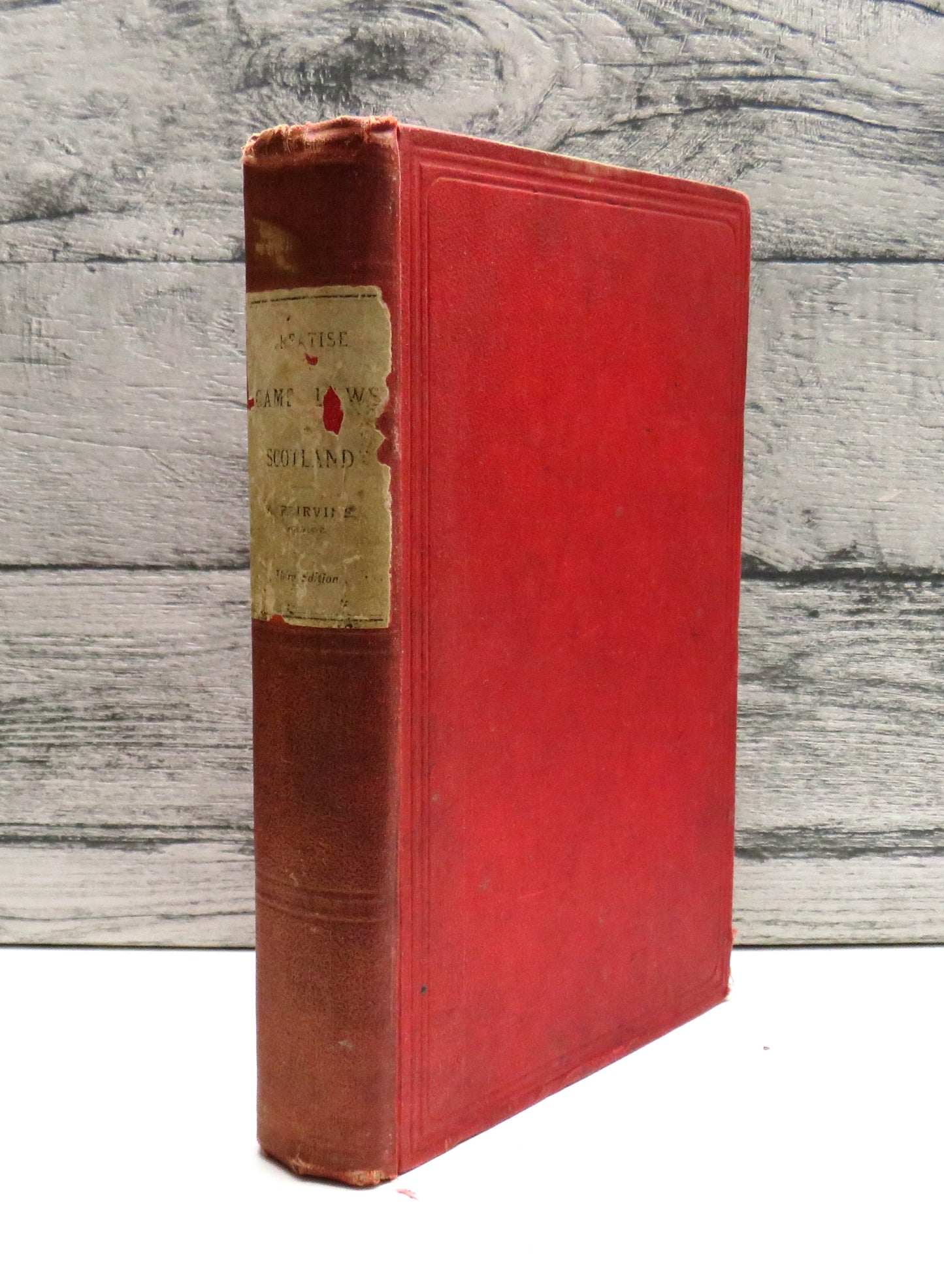 Treatise On The Game Laws of Scotland With An Appendix, Containing The Principal Statutes and Forms By Alexander Forbes Irvine 1883