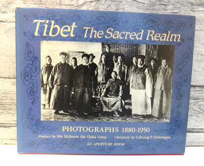 Tibet The Sacred Realm, Photographs 1880-1950 by Tenzin Gyatscho & Lobsang P. Lhalungpa (Vintage Pho book front cover