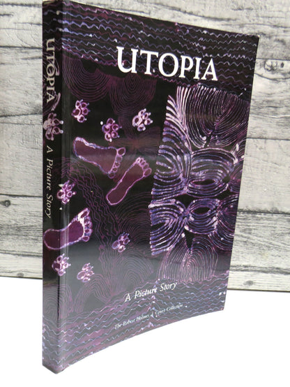 Utopia, A Picture Story by Anne Marie Brody, 1990, with 88 silk batiks from The Robert Holmes a Cour book front cover