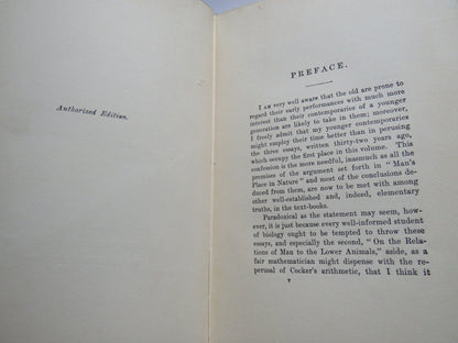 Man's Place In Nature and Other Anthropological Essays By Thomas H. Huxley 1915 book image 3