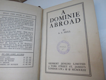 A Dominie Abroad by A. S. Neill book image 6