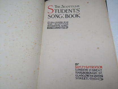 The Scottish Students' Song Book, Vintage Music Book book image 4