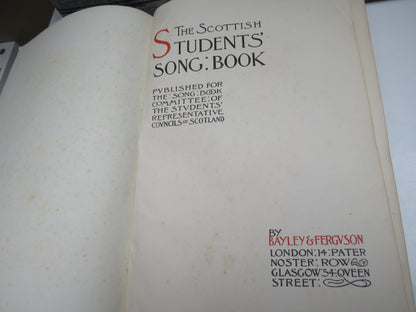 The Scottish Students Song Book by Bayley & Ferguson book image 3