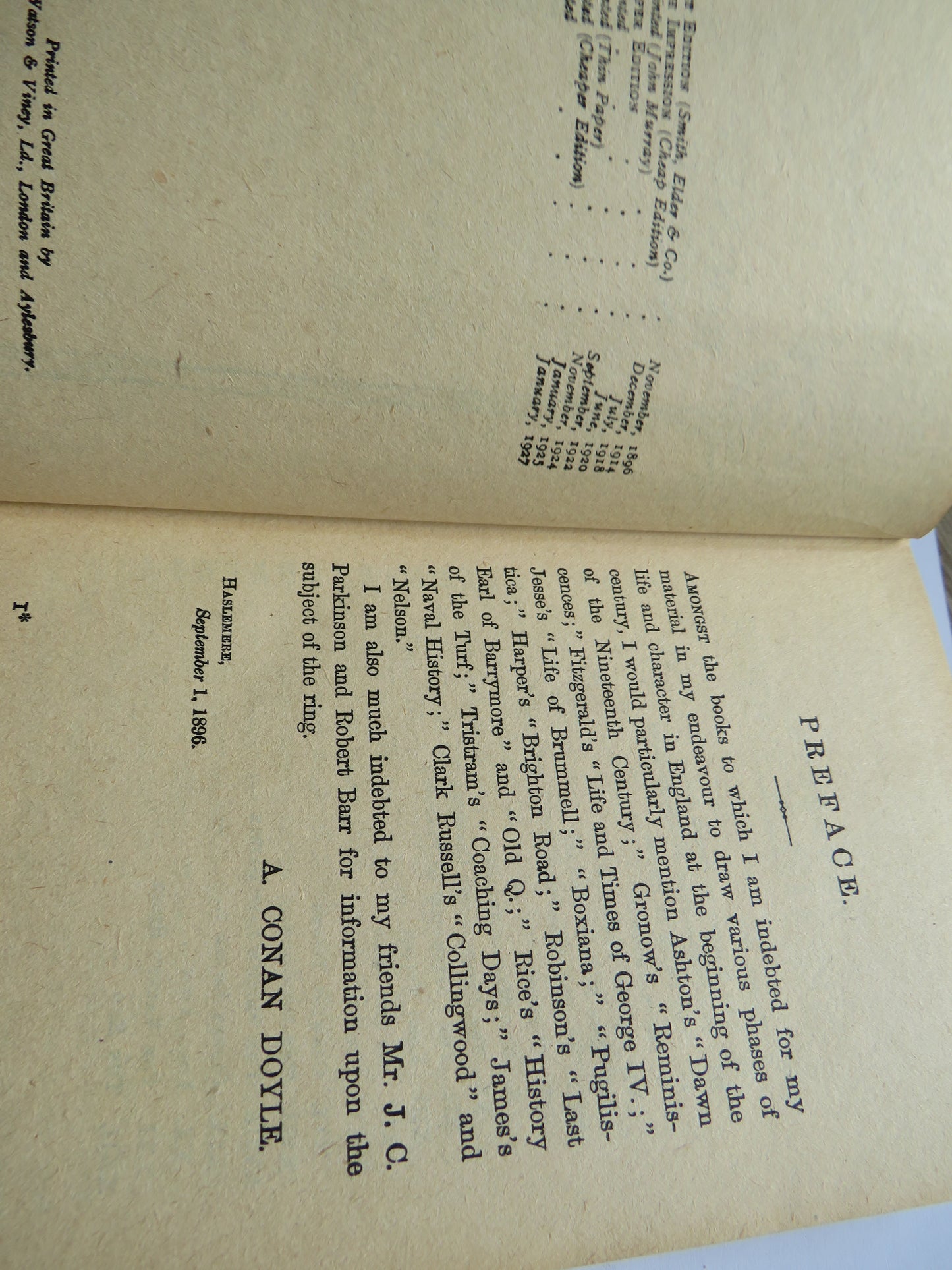 Rodney Stone By A. Conan Doyle 1927