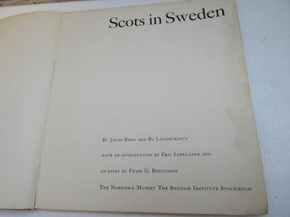 Scots in Sweden by Jonas Berg and Bo Lagercrantz (History Book, 1962) book image 3