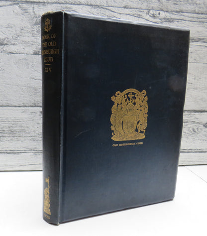 The Book of the Old Edinburgh Club, Fourteenth (14th) Volume, 1925 book front cover