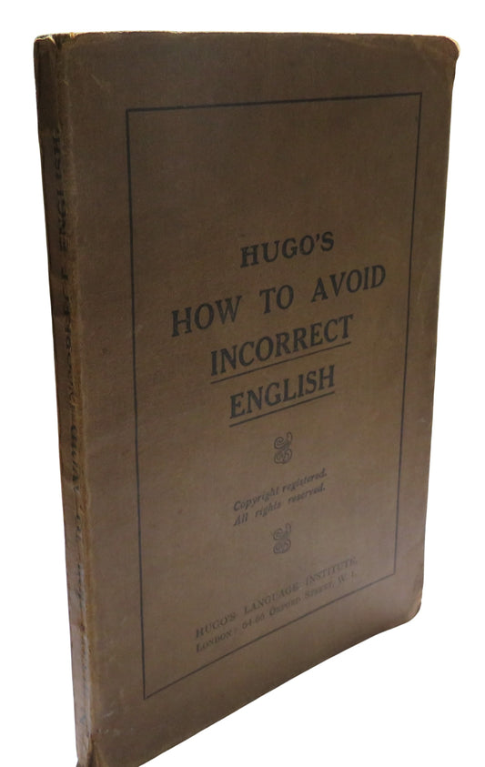 Hugo's How To Avoid Incorrect English