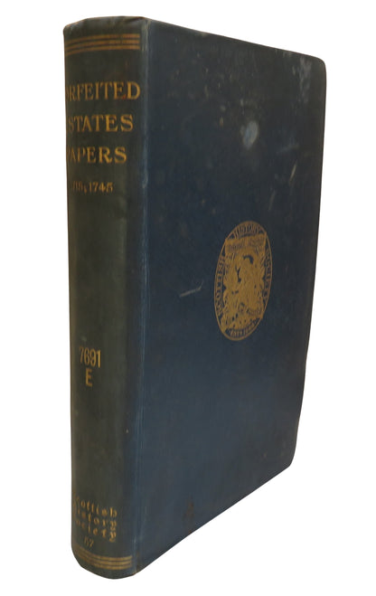 A Selection of Scottish Forfeited Estate Papers 1715; 1745 By A. H. Millar 1909 book front cover