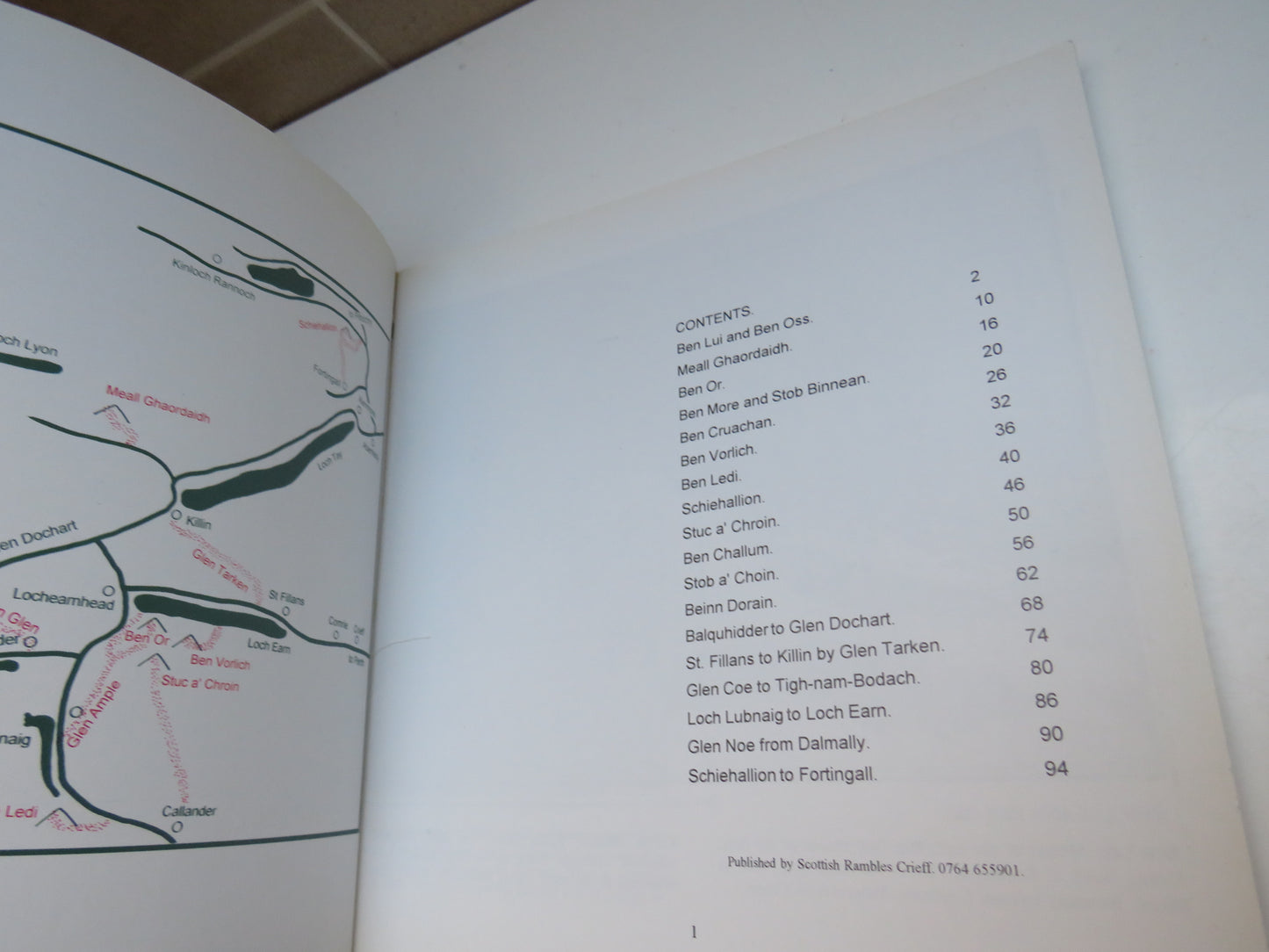 Peaks and Glens of The Central Highlands, A Scottish Rambles Guide by Bob Money