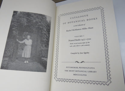 Catalogue of Botanical Books In The Collection of Rachel McMasters Miller Hunt Volume I Printed Book book image 4