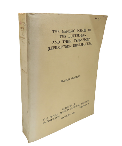 The Generic Names Of The Butterflies and Their Type-Species (Lepidoptera: Rhopalocera) 1967 book front cover