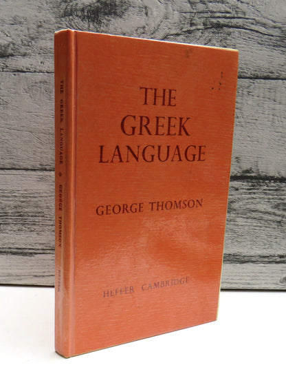 The Greek Language by George Thomson, 1972, Vintage Book book front cover
