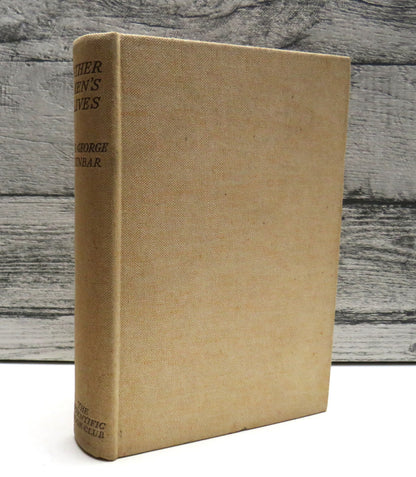 Other Men's Lives, A Study of Primitive Peoples by Sir George Dunbar, 1938 book front cover