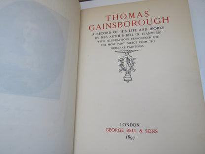 Thomas Gainsborough, A Record of his Life and Works by Mrs Arthur Bell, 1897 book image 4