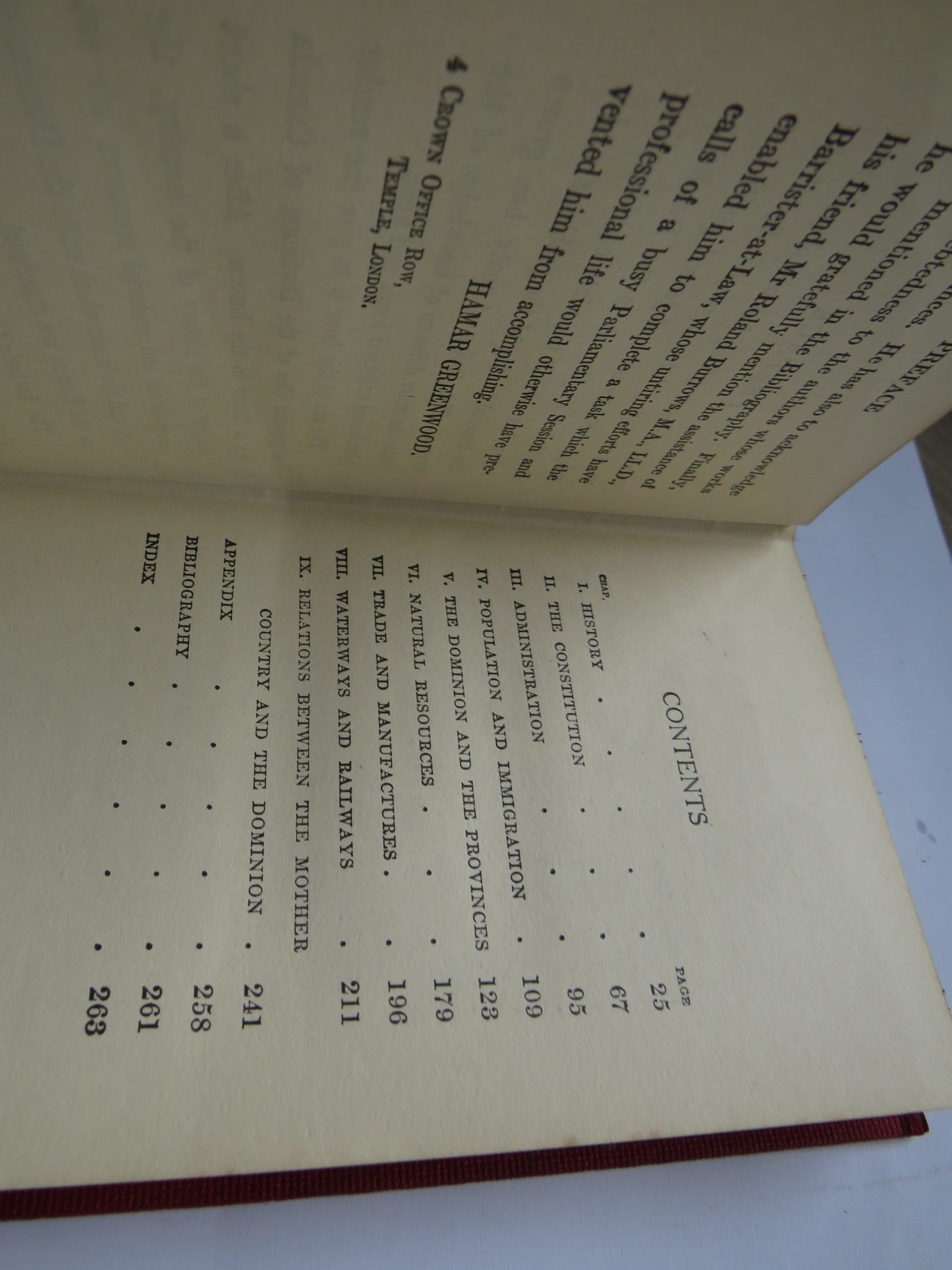 Canada As An Imperial Factor By Hamar Greenwood MP