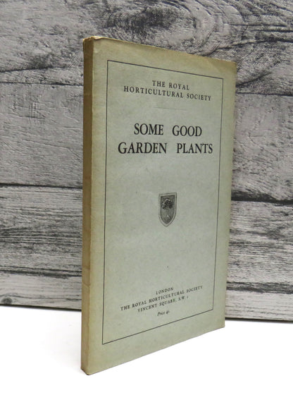 Some Good Garden Plants by F. J. Chittenden, 1938, Vintage Gardening Book book front cover