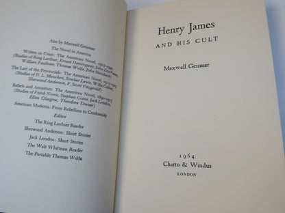 Henry James and His Cult By Maxwell Geismar 1964 book image 4