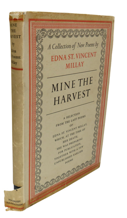 Mine The Harvest A Collection of New Poems By Edna St. Vincent Millay 1954 book front cover