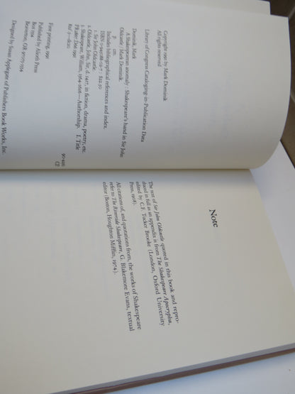 A Shakespearean Anomaly Shakespeare's Hand In "Sir John Oldcastle" By Mark Dominik 1991 book image 4