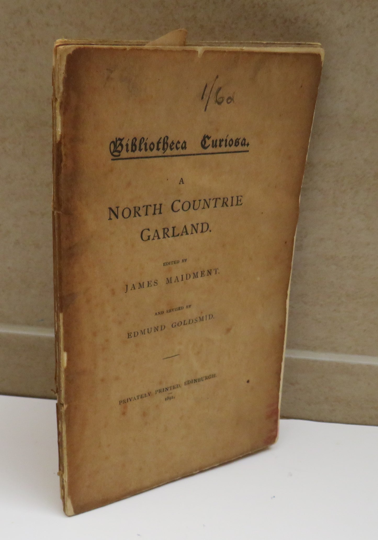 A North Countrie Garland Edited By James Maidment 1891