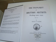 Load image into Gallery viewer, Dictionary of British Artists, Working 1900-1950 by Grant M. Waters, Plates Volume II
