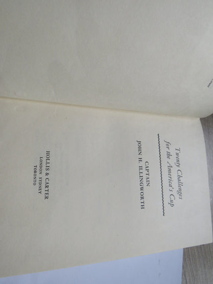 Twenty Challenges For The America's Cup By Captain John H. Illingworth 1968 1st Edition book image 2