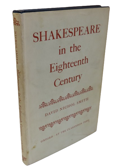 Shakespeare In The Eighteenth Century By David Nichol Smith 1967 book front cover