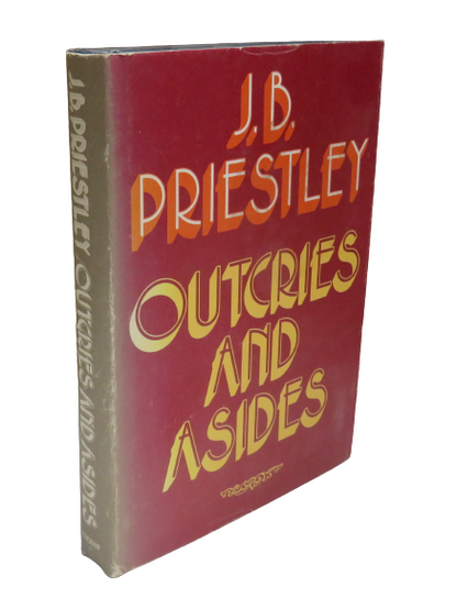 Outcries and Asides By J.B Priestley 1974 book front cover