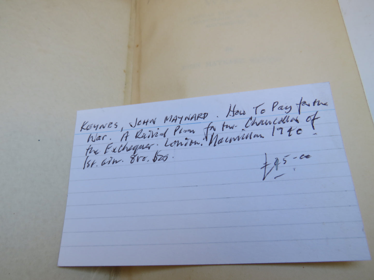 How To Pay For The War A Radical Plan For The Chancellor Of The Exchequer By John Maynard Keynes 1940