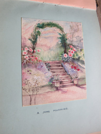 An Excellent Scrap / Sketch Book Dated 1918 Edinburgh WWI Cario, etc. book image 7