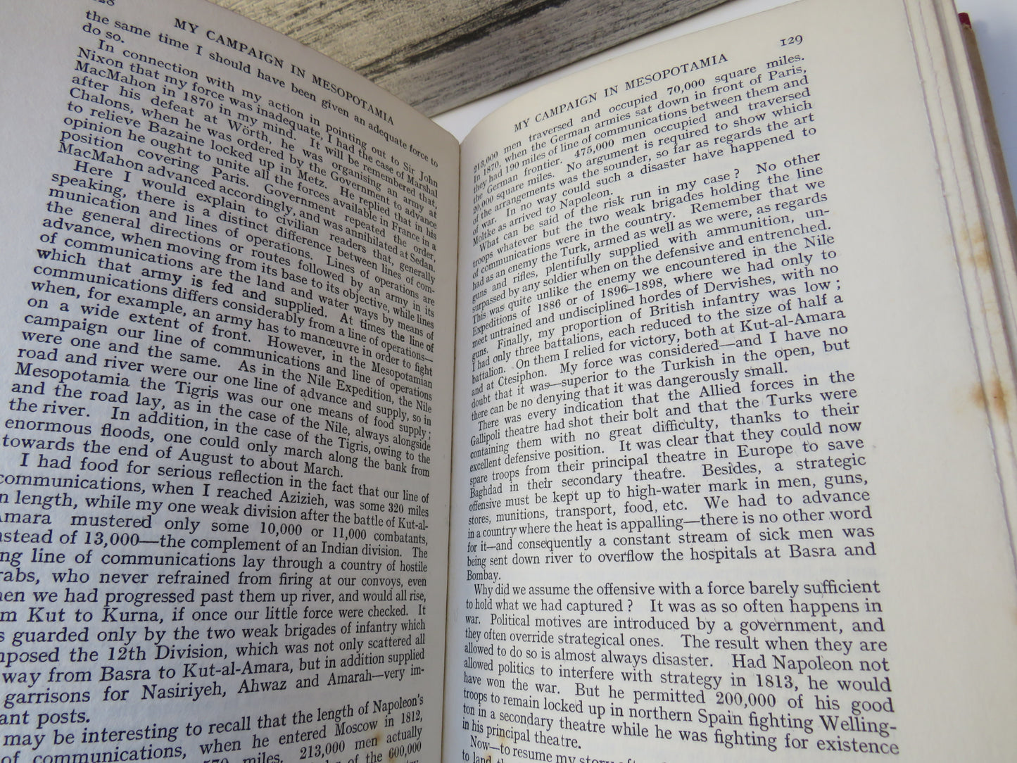 My Campaign In Mesopotamia By Major-General Sir Charles V.F. Townshend 1920