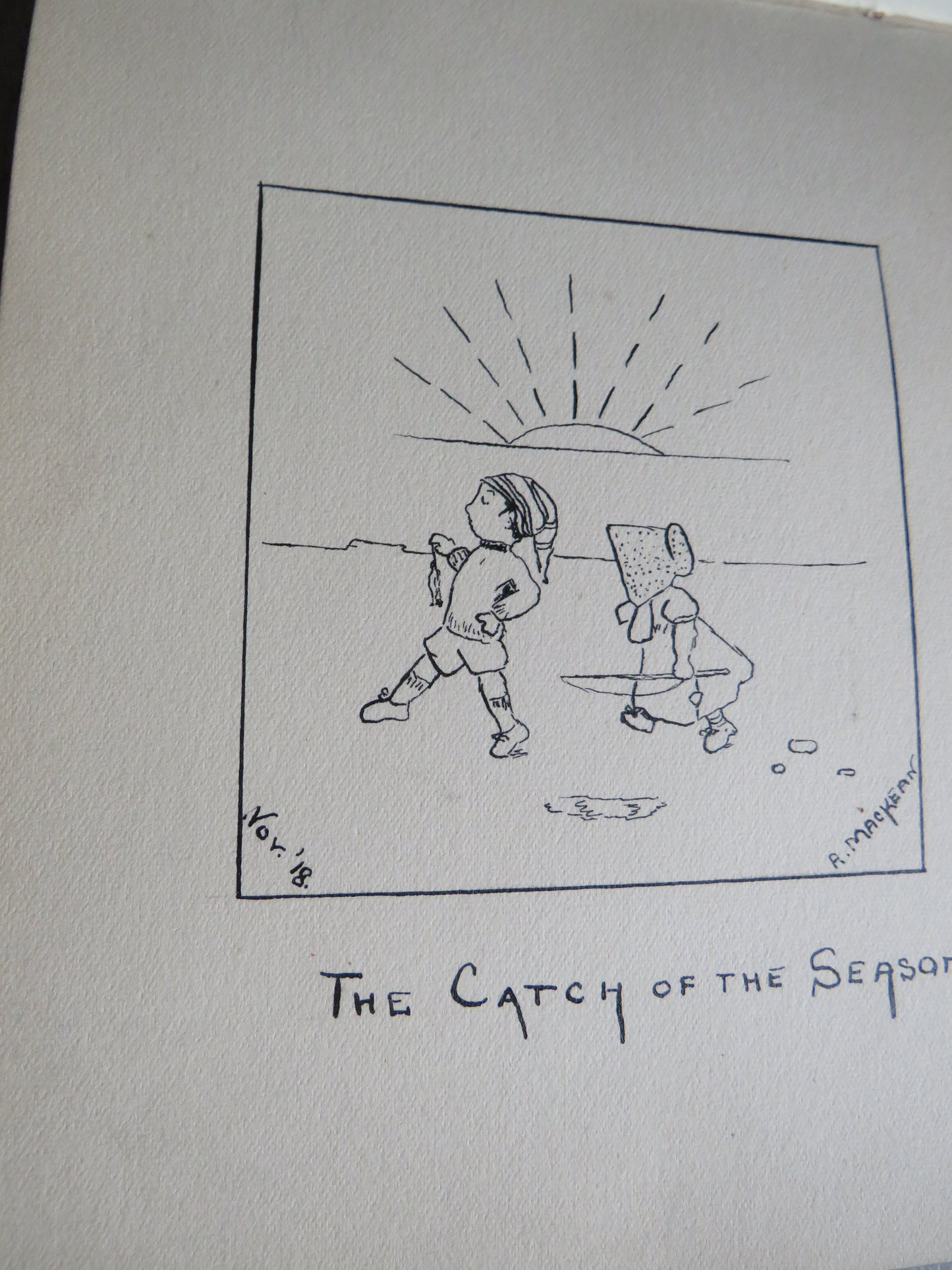 An Excellent Scrap / Sketch Book Dated 1918 Edinburgh WWI Cario, etc.