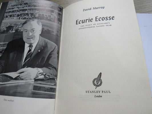 Ecurie Ecosse The Story of Scotland's International Racing Team By David Murray 1962 1st Edition