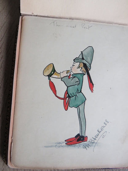 An Excellent Scrap / Sketch Book Dated 1918 Edinburgh WWI Cario, etc. book image 18