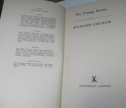 The Voyage Home By Richard Church 1964 1st Edition book image 6