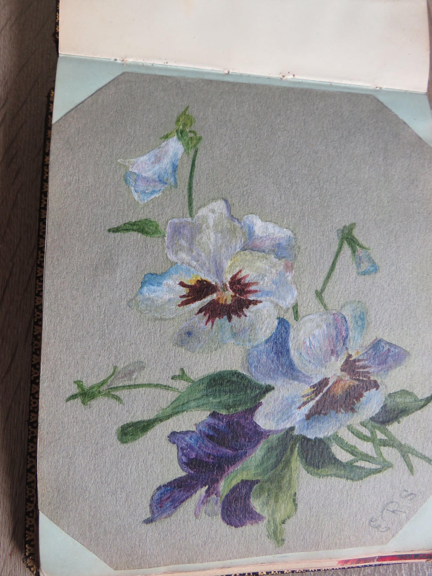 An Excellent Scrap / Sketch Book Dated 1918 Edinburgh WWI Cario, etc.