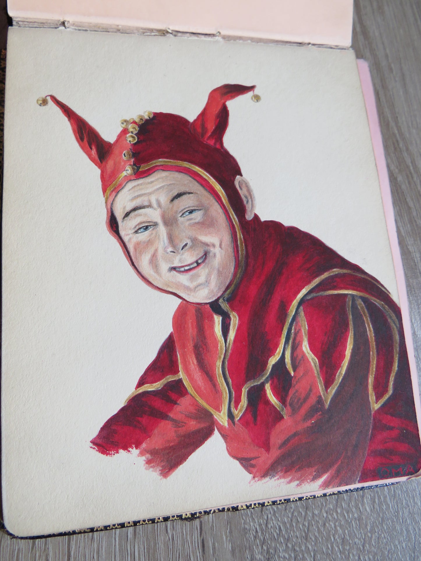 An Excellent Scrap / Sketch Book Dated 1918 Edinburgh WWI Cario, etc.