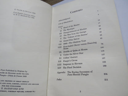Fangio Racing Driver By Olivier Merlin Translated By Louis Klemantaski 1961 book image 3