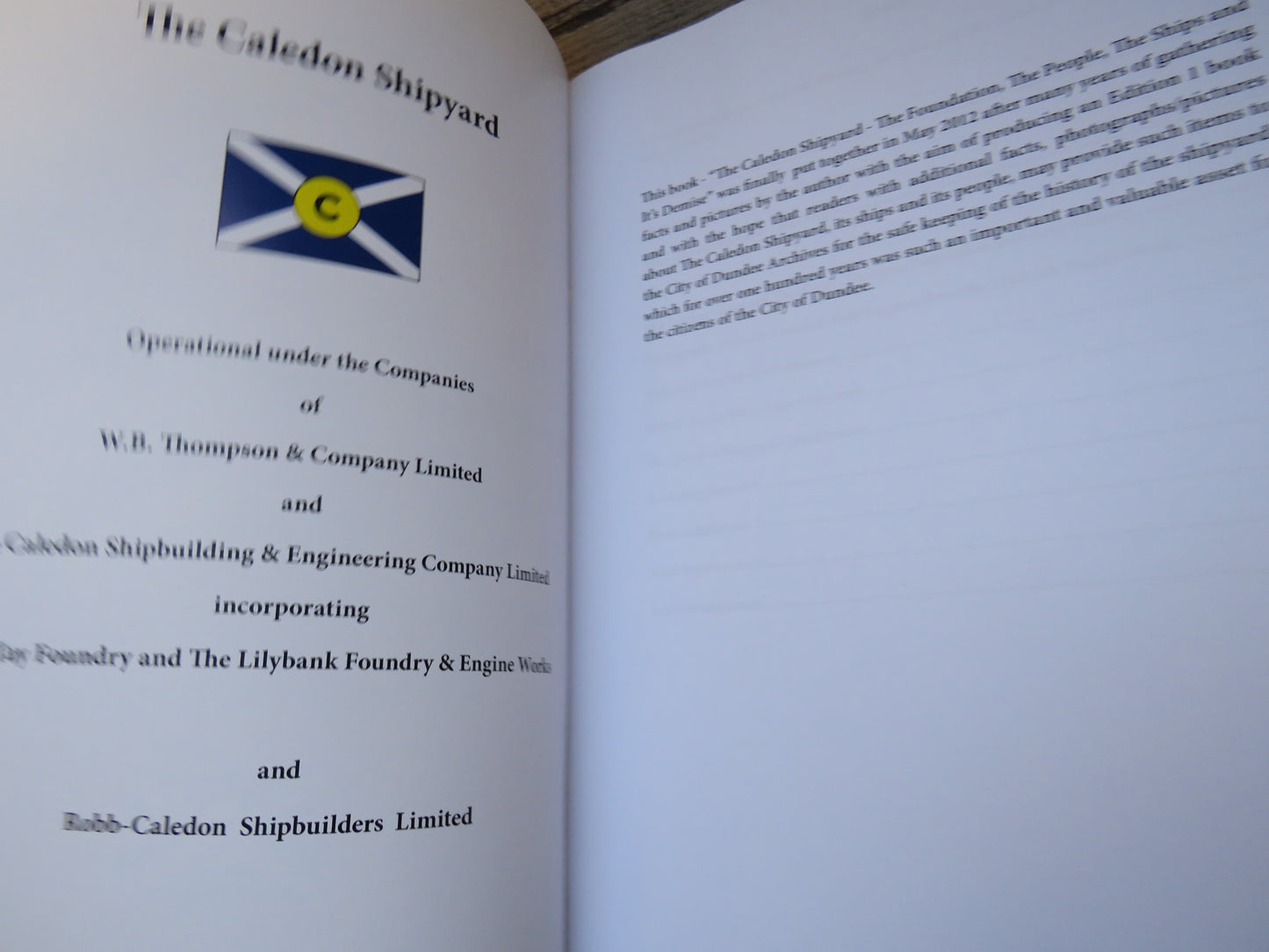 The Caledon Shipyard, The Foundation, The People, The Ships and its Demise by J.B. Reilly, 2017