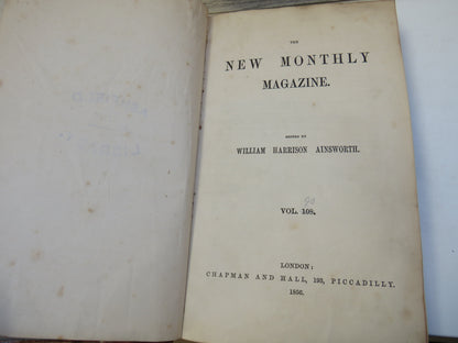 The New Monthly Magazine Edited By William Harrison Ainsworth 1856 Vol 108