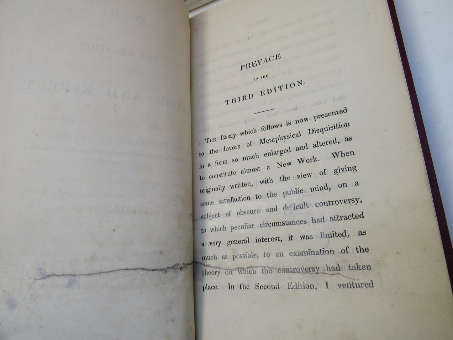 Inquiry Into The Relation of Cause and Effect By Thomas Brown 1835