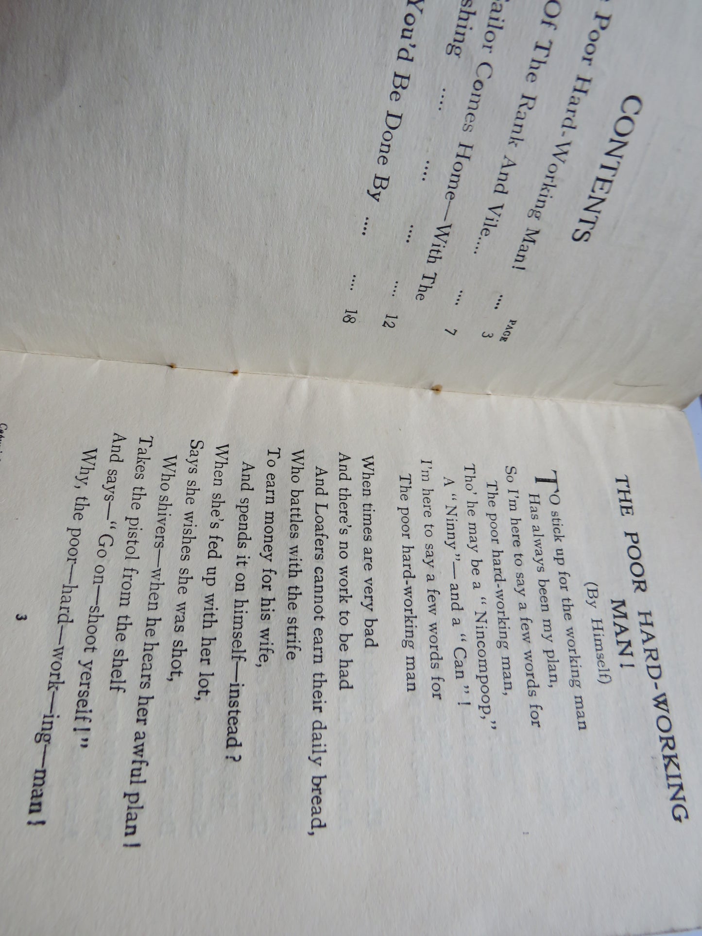 Billy Bennett's Burlesque Monologues Written By T.W. Connor No 4