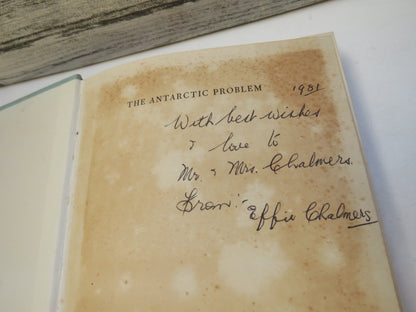 The Antarctic Problem An Historical and Political Study By E. W. Hunter Christie 1951